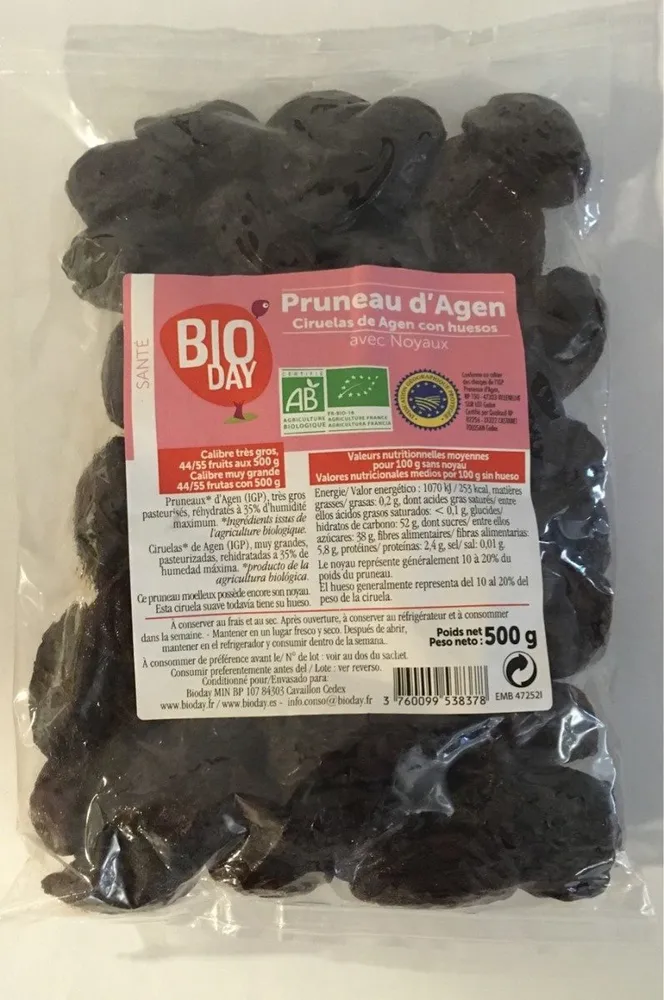 Pruneau d'Agen IGP France BIO sachet