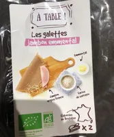 A table les galettes jambon emmental