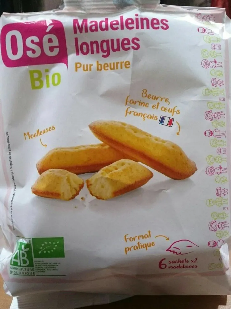 madeleines longues pur beurre