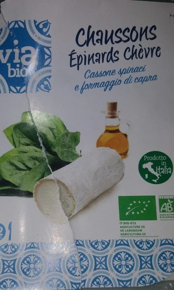 Chaussons epinard chevre