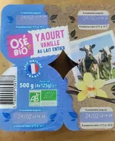 Yaourt vanille bio