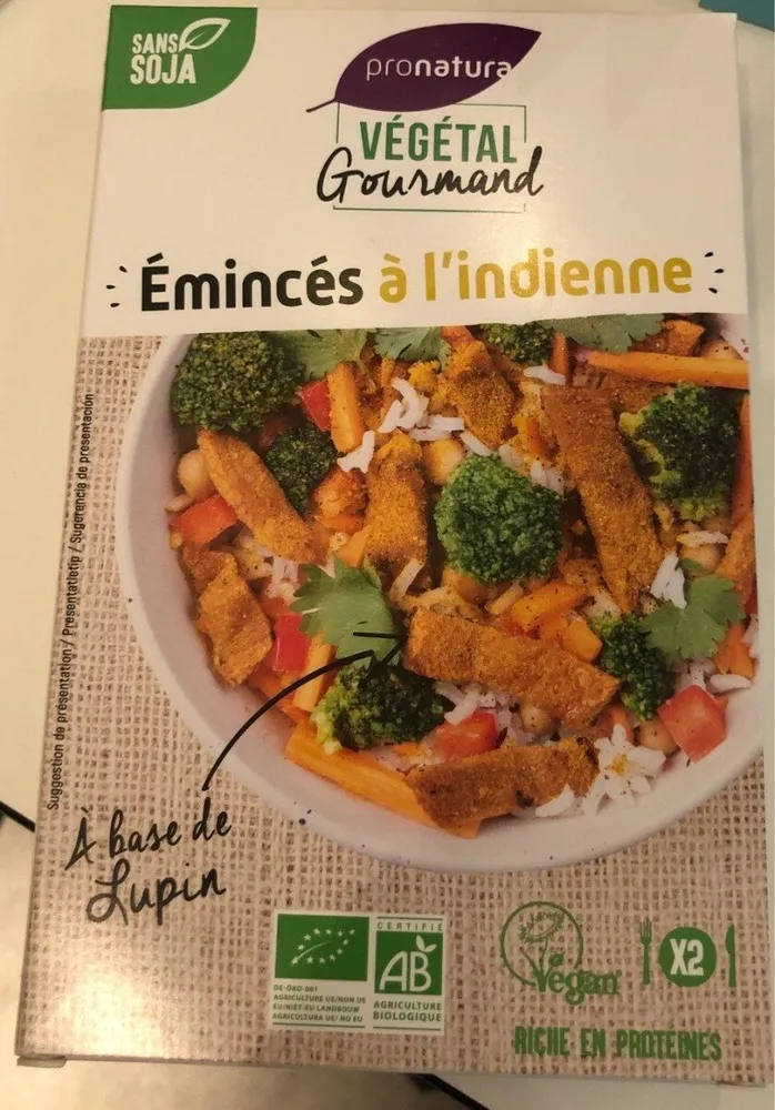 Emincés à l'indienne