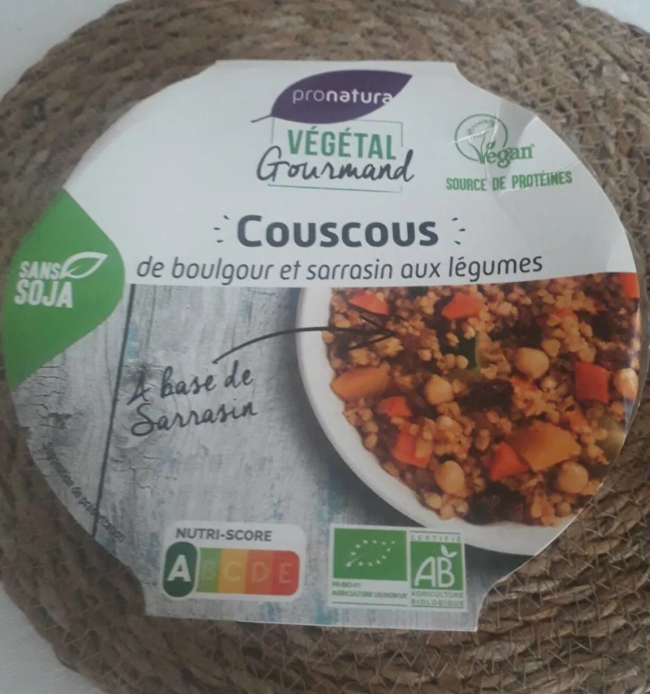 Couscous de boulgour et sarrasin aux légumes