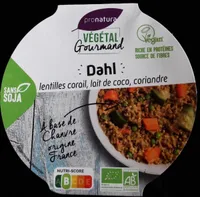 Dahl lentilles corail, lait de coco, coriandre