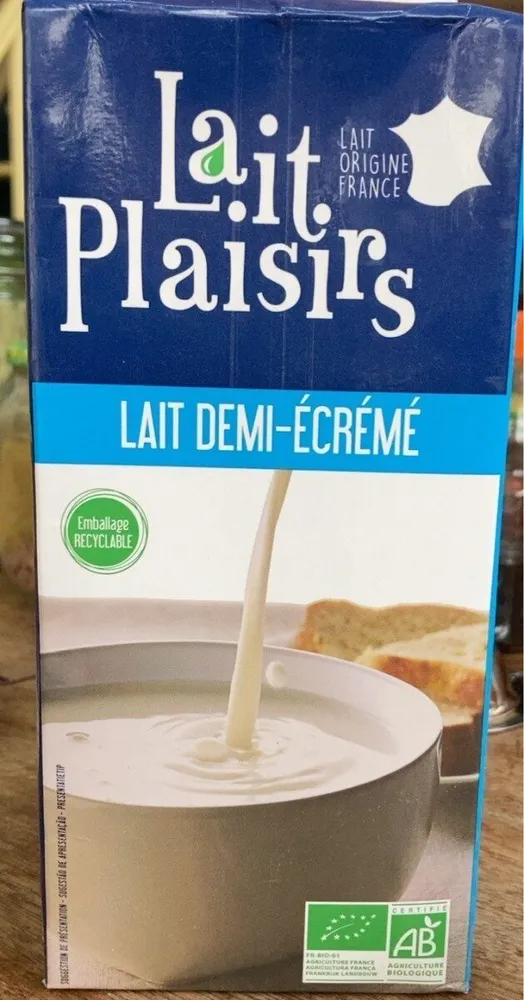 Lait demi-écrémé