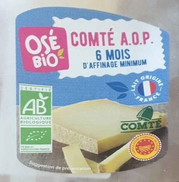 Comté AOP 6 mois d'affinage minimum