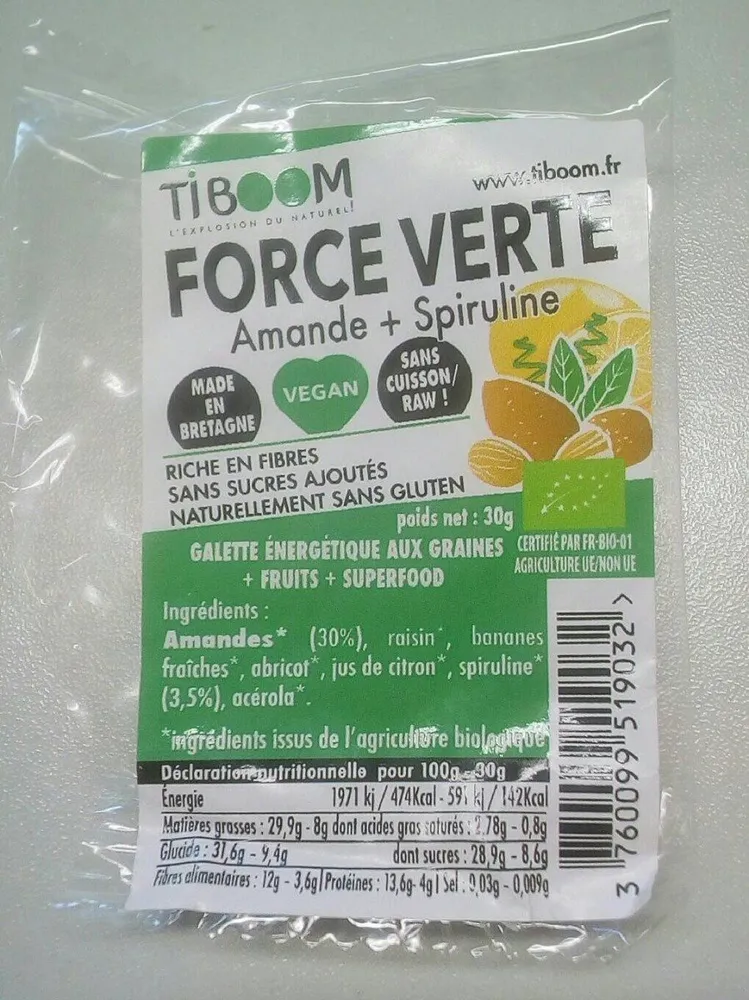 Force verte amande+spiruline