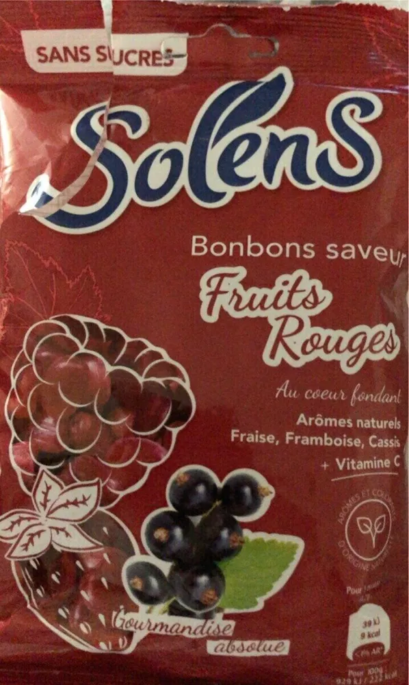 Bonbons saveur Fruits Rouges