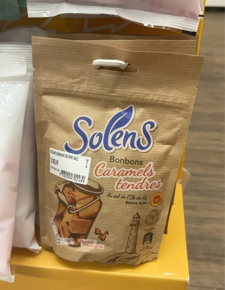 bonbons caramels tendres