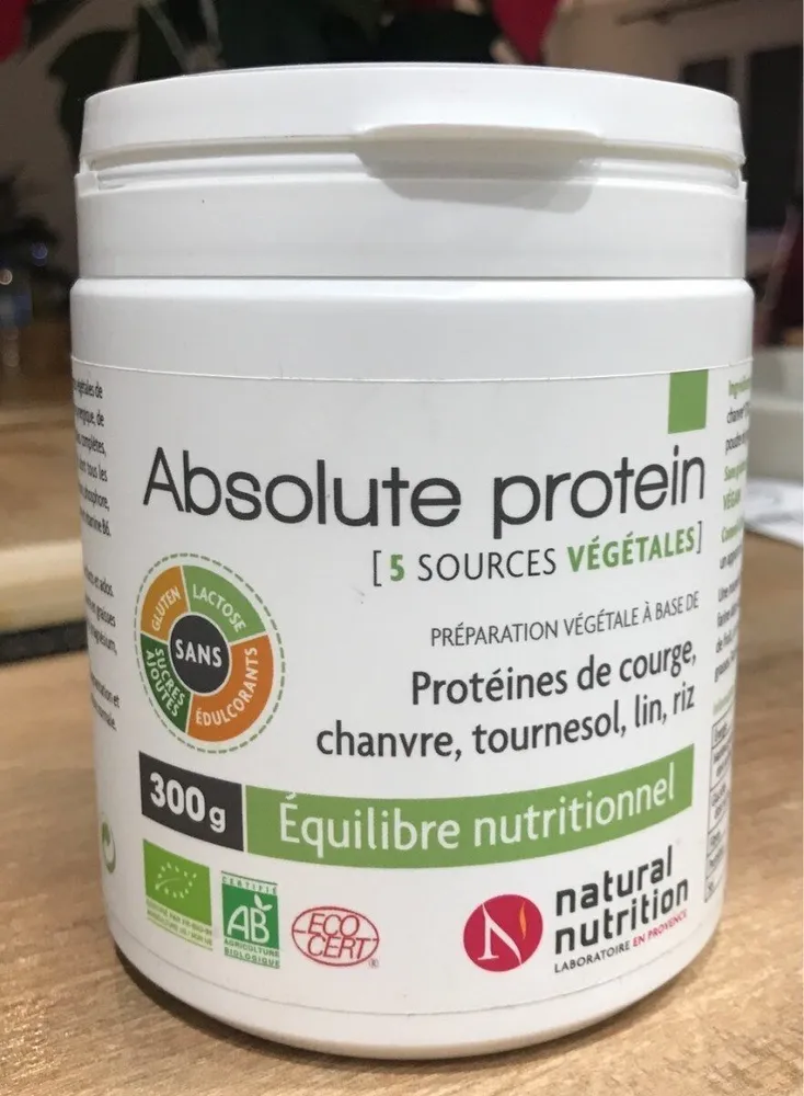 Absolute proteine 5 sources végétales