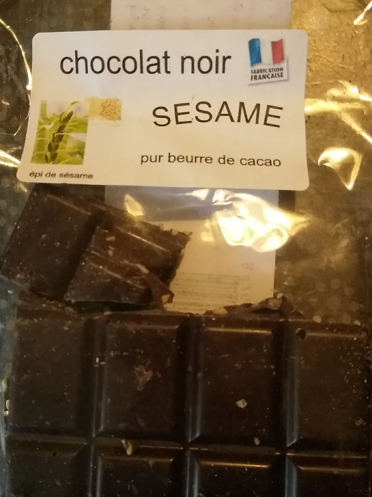 chocolat noir sésame
