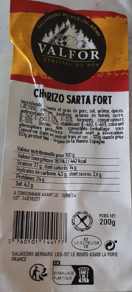 Chorizo sarta fort