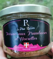 Terrine aux framboises et noisettes