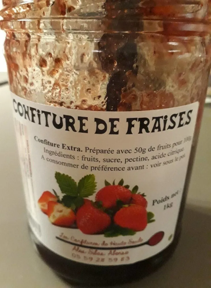 Confitures de fraises