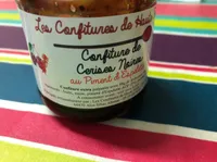 Confiture cerises noires aux piments rspelette