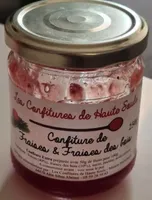 Confiture de fraises et fraises des bois