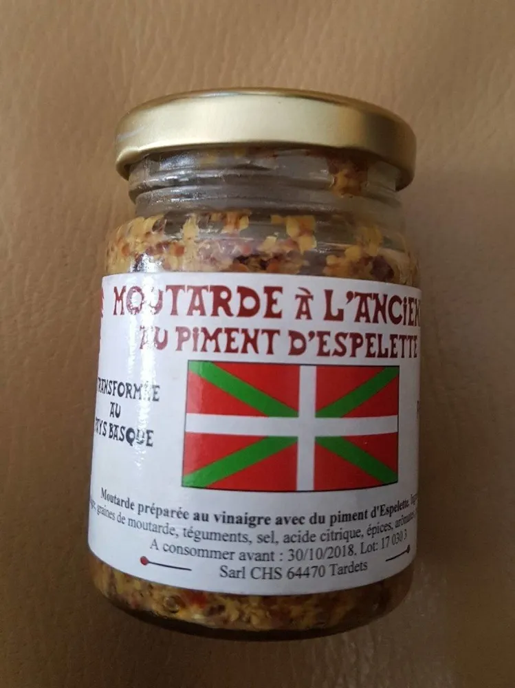 Moutarde à l'ancienne au piment d'espelette