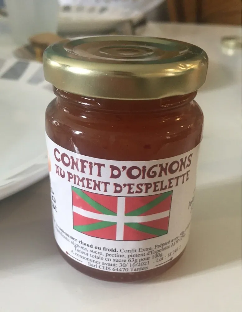 Confit d'oignons au piment d'espelette