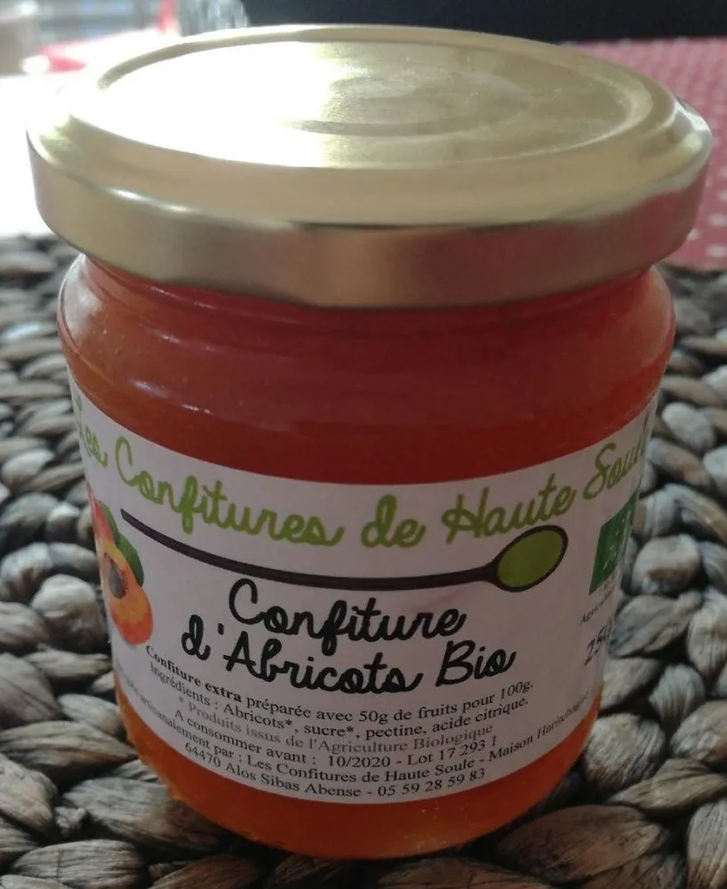 Confiture d'Abricots Bio