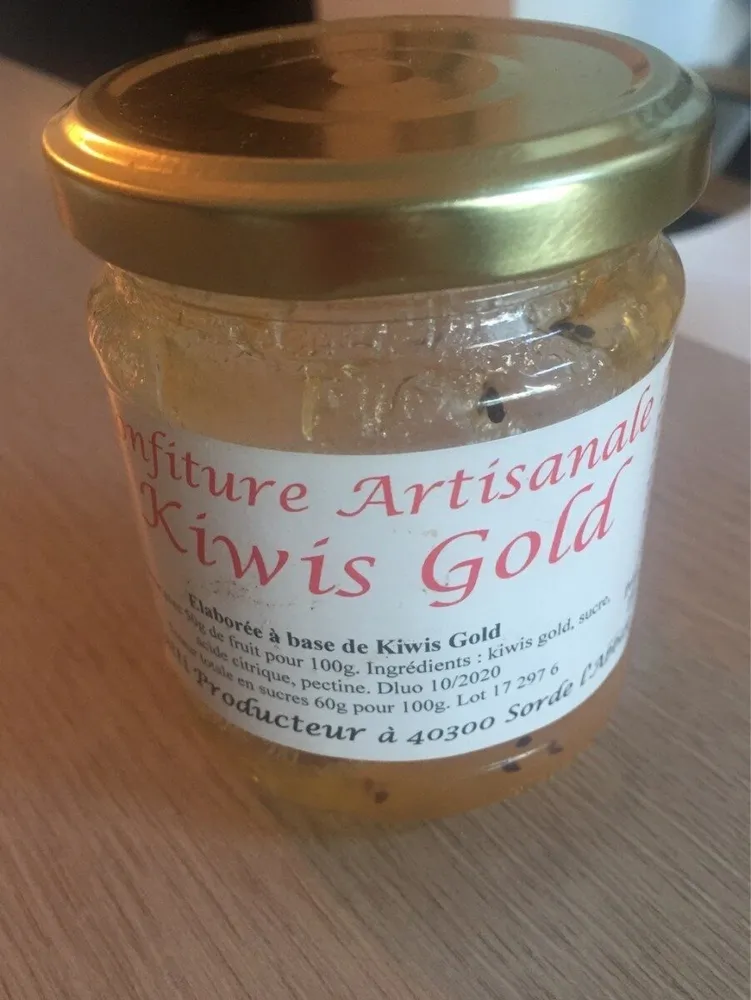 Confitures artisanale Kiwis Gold