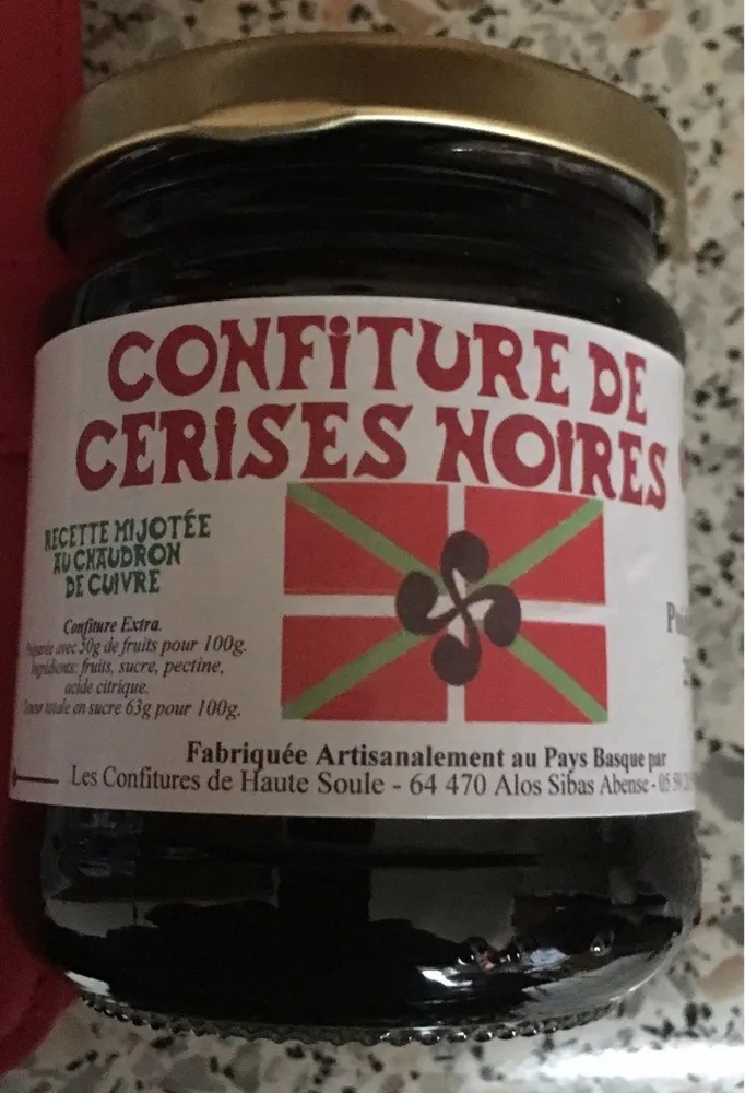 Confiture de cerises noires