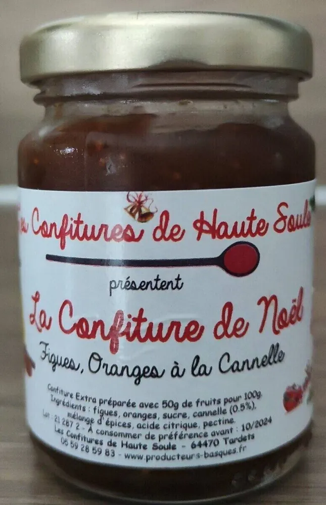 La confiture de Noël Figues Oranges à la cannelle