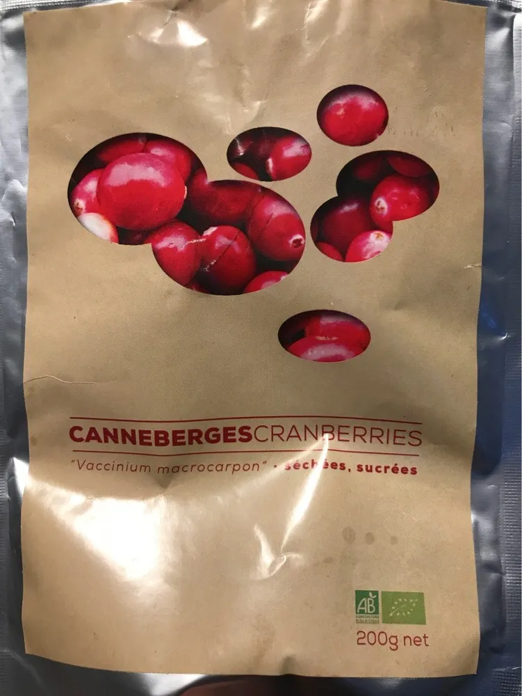 Canneberges Séchées Sucrées