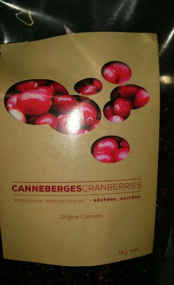 Canneberges Séchées Sucrées