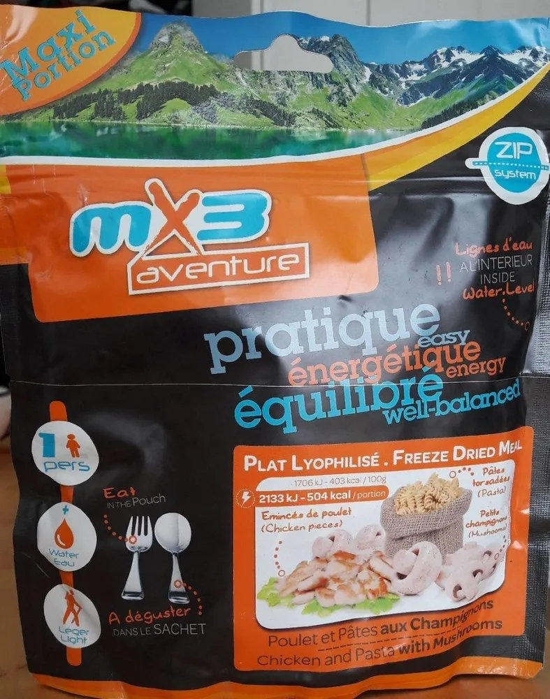 Poulet et pâtes aux champignons