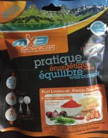 Plat lyophilisé - Nouilles chinoises au curry rouge et crevettes