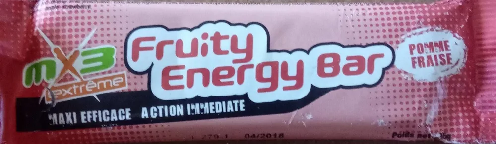 Fruity energy bar