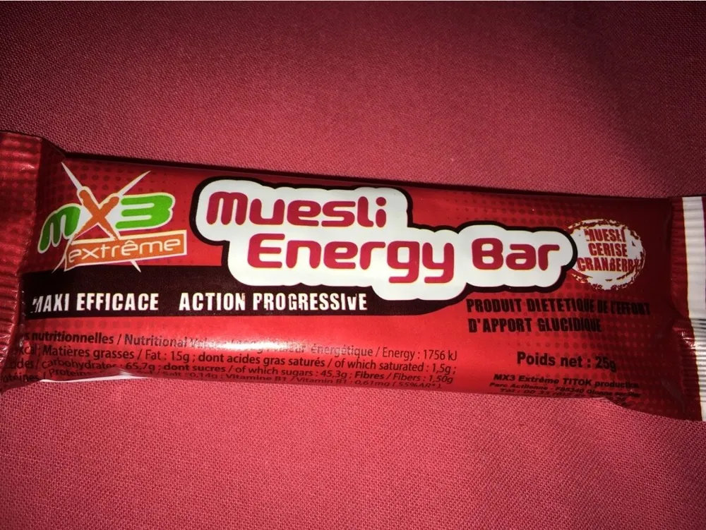 Muesli energy bar