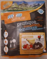 Plat lyophilisé fondue au chocolat et aux crousty fruits