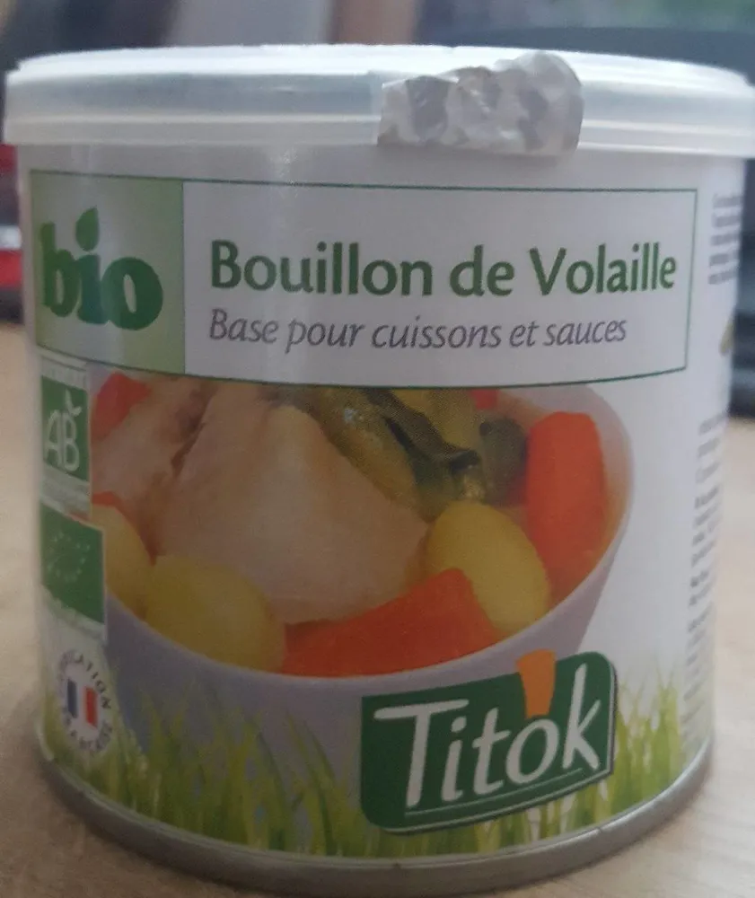 Bouillon de volaille bio