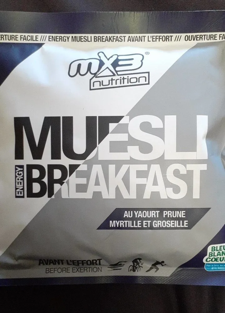 Muesli energy breakfast