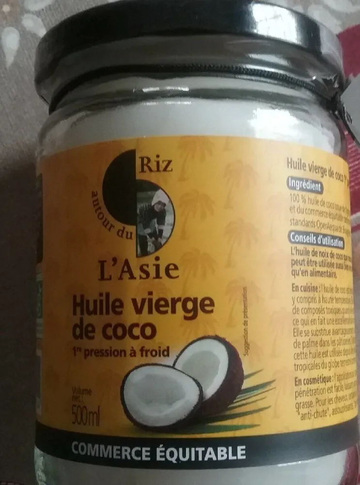Huile de coco vierge