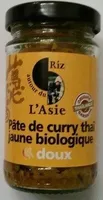 Pâte de Curry Thaï Jaune Biologique Doux