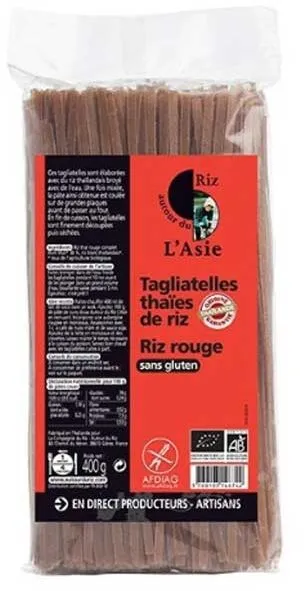 Tagliatelles Thaïes de Riz Rouge