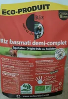 Riz basmati demi-complet Bio et équitable