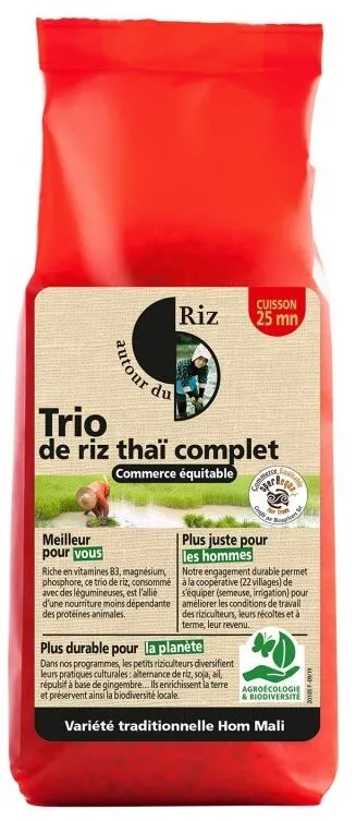 Trio de riz thaï complet