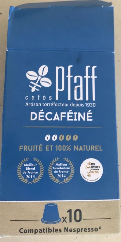 Decaféiné café Pfaff
