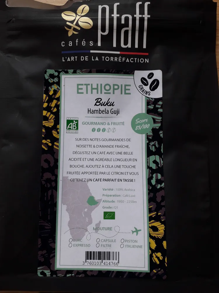 Café en grain Ethiopie Buku