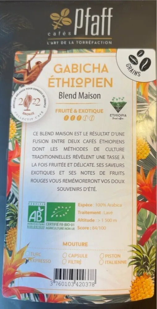 Gabicha Éthiopien Blend Maison
