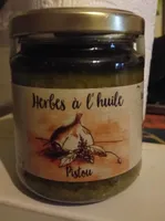 Herbes à l'huile pistou