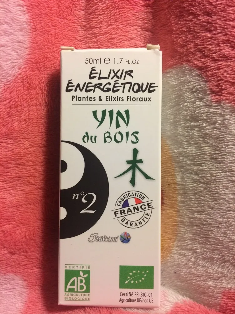 Elixir Energétique N°02 Yin Du Bois - 50 ML - Laboratoire 5 Saisons