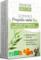 Gommes Propolis Verte Bio - Pépins Pamplemousse & Eucalyptus
