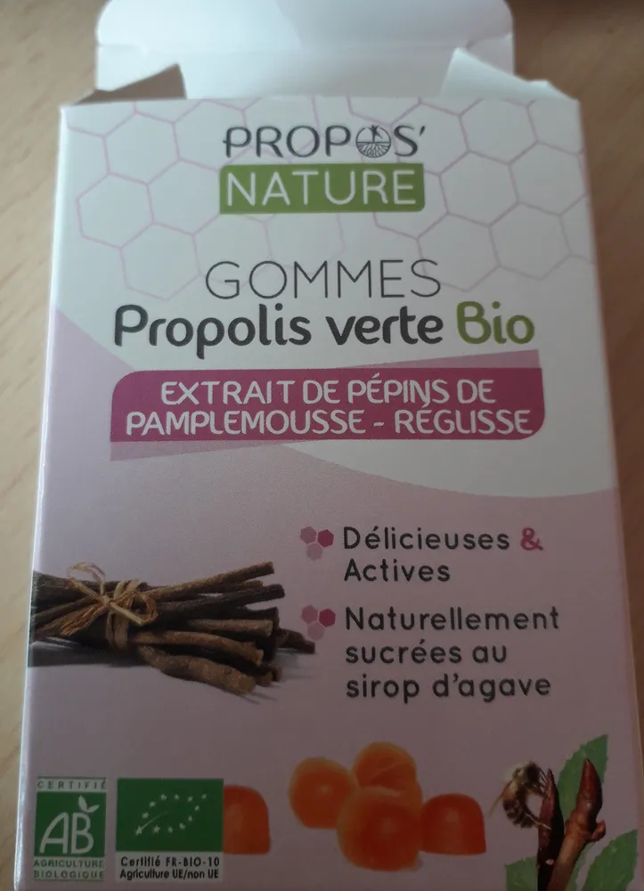 Gommes Propolis Verte