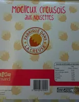Moelleux creusées aux noisettes