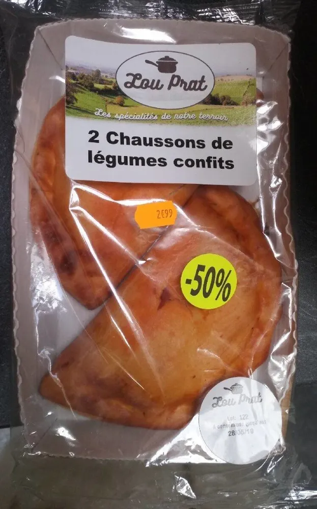 Chaussons aux légumes confits
