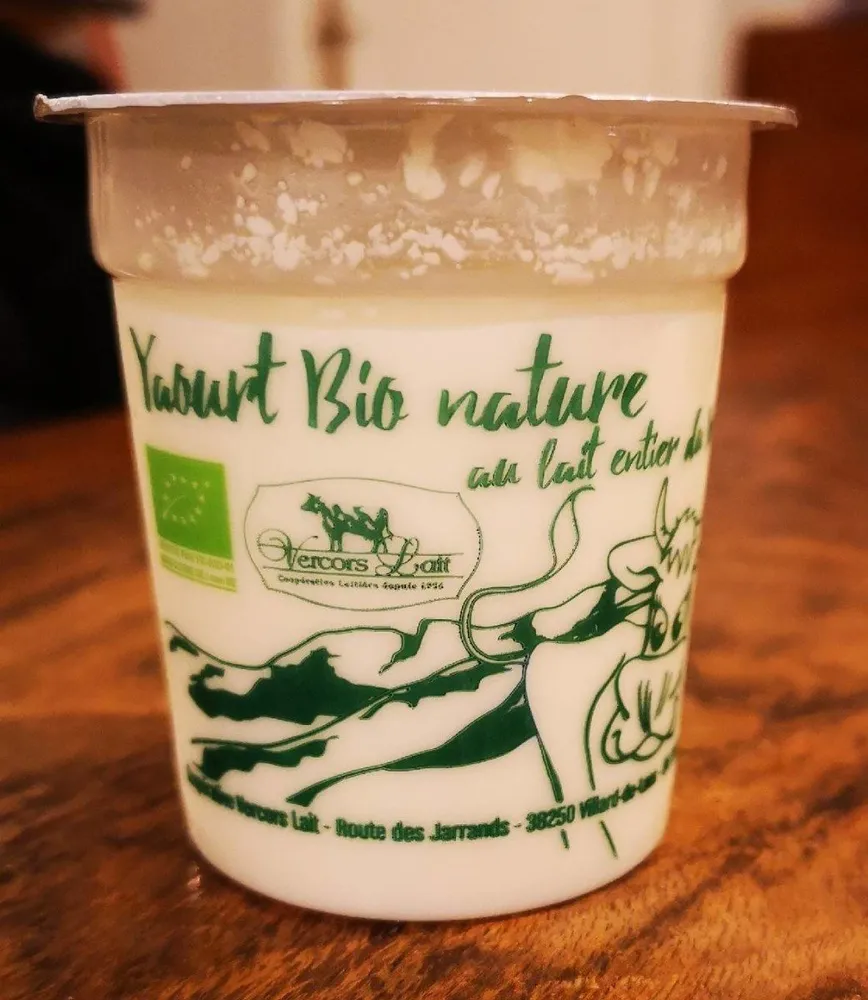 Yaourt bio nature au lait entier